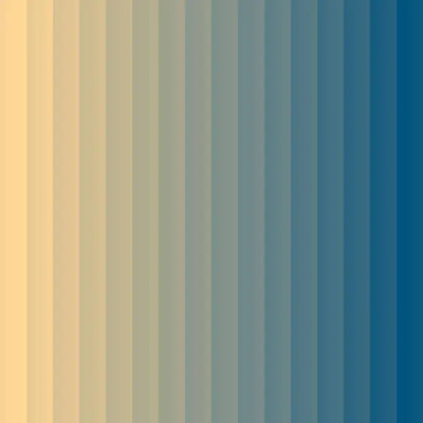 Vector illustration of Blue abstract gradient background decomposed into vertical color lines