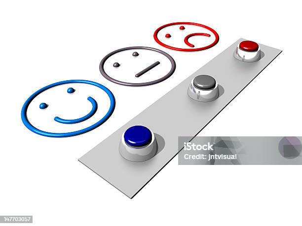 Set Of Buttons And Emoticons On White Background Stock Photo - Download Image Now - Advice, Beige, Choice