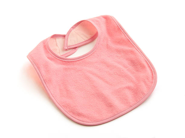 istock Isolated Pink Baby Bib w/ path 147703413