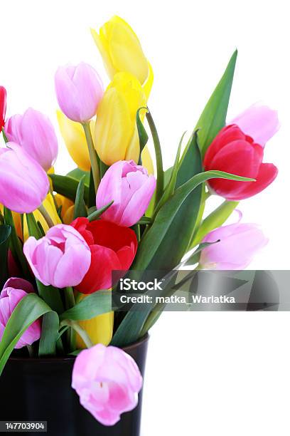 Vase Mit Tulpen Stockfoto und mehr Bilder von Blume - Blume, Blumenbouqet, Blumenstrauß