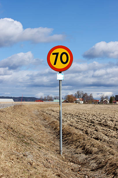 istock Speed limit sign 70Km/h 147704330