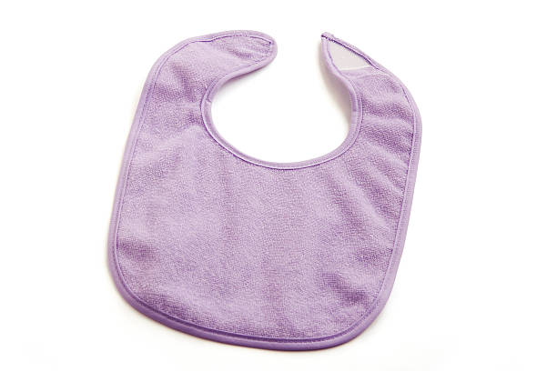 istock Purple Baby Bib Isolated 147704450