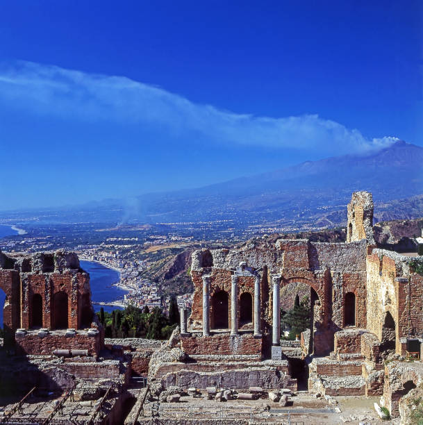 Greek Theater in Taormina on Sicily, Italy