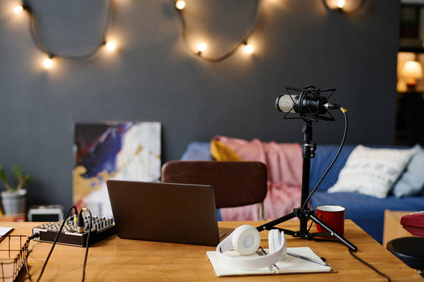 istock Musical studio for recording songs 1477049519
