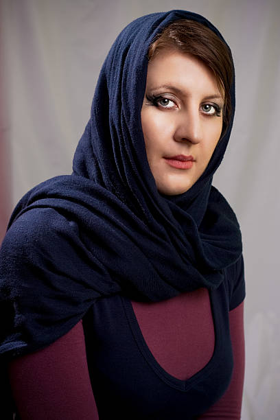 istock dark haired girl in kerchief 147705930