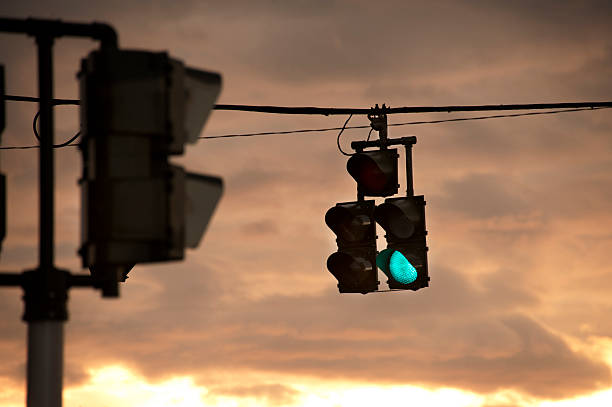 istock Green Traffic Light in morning 147705952