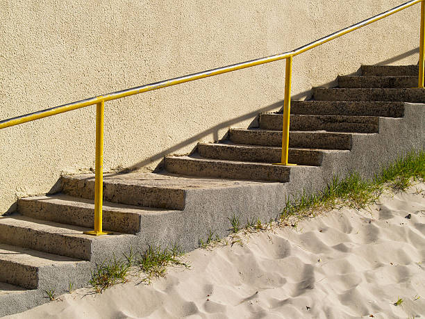 Steps to the Beach stock photo