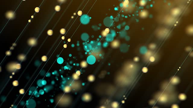Abstract Data Line Background - Glittering Lights Particle