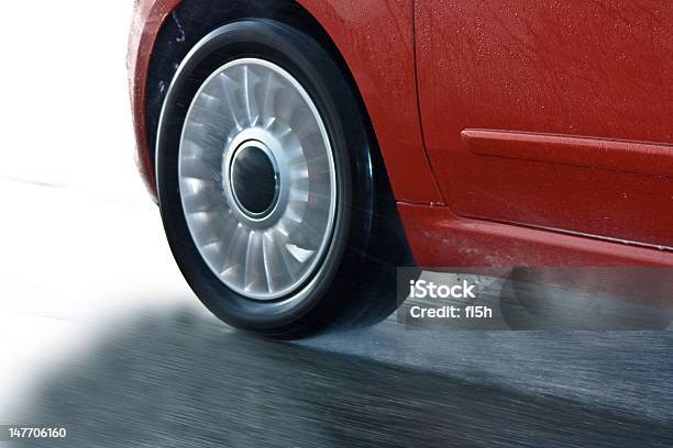 Auto In Movimento Samochód Ruchu W - Fotografie stock e altre immagini di Acqua - Acqua, Asfalto, Attività