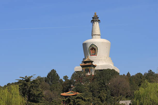 istock white pagoda in chinese temple 147706205