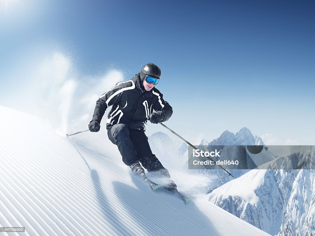 Skifahrer - Lizenzfrei Berg Stock-Foto