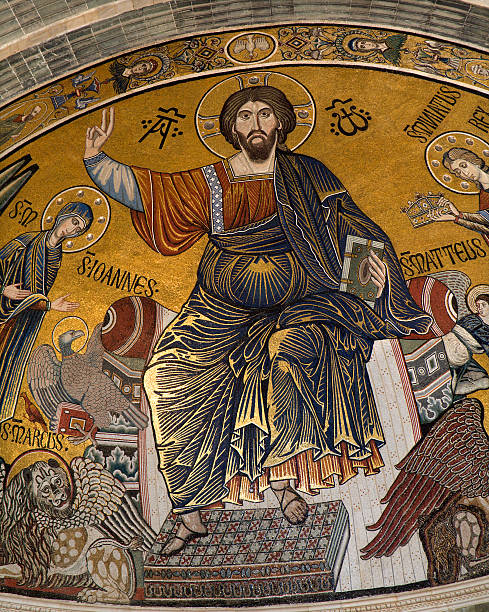 istock Jesus Christ - Pantokrator from Florence church 147706579