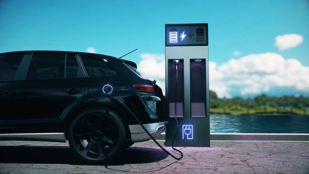 istock Electric car power charging. 1477067171