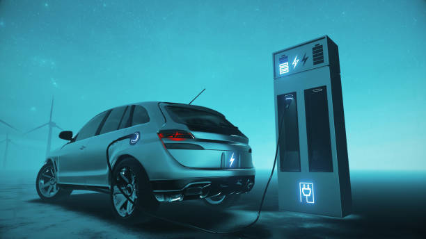 istock Electric car power charging. 1477067209