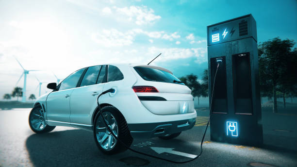 istock Electric car power charging. 1477067244