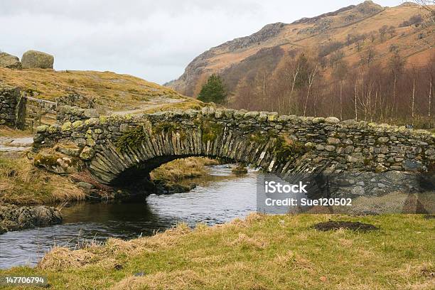 Photo libre de droit de Pont Packhorse Bridge À Watendlath banque d'images et plus d'images libres de droit de Angleterre - Angleterre, Arbre, Arc - Élément architectural