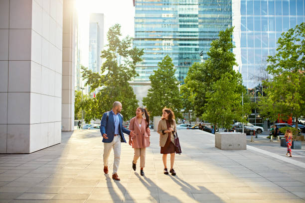 istock Commuters leaving downtown office on foot 1477070244