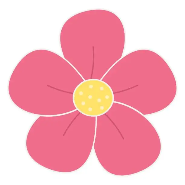 Vector illustration of Flower icon. Vector flat illustration
