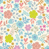istock Floral seamless pattern . 1477074001