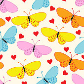 istock Butterfly seamless pattern . 1477074618