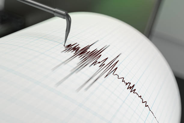 지진 지진계 - seismograph seismic earthquake quake 뉴스 사진 이미지