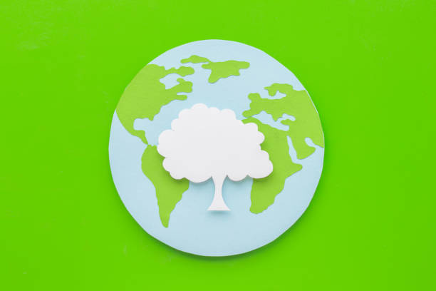 istock Earth Day. Cutting down trees is an environmental problem of the planet. 1477098301