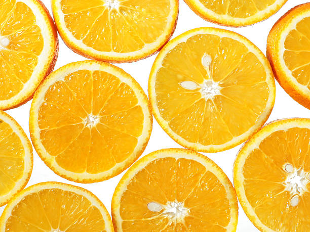 fresh orange stock photo