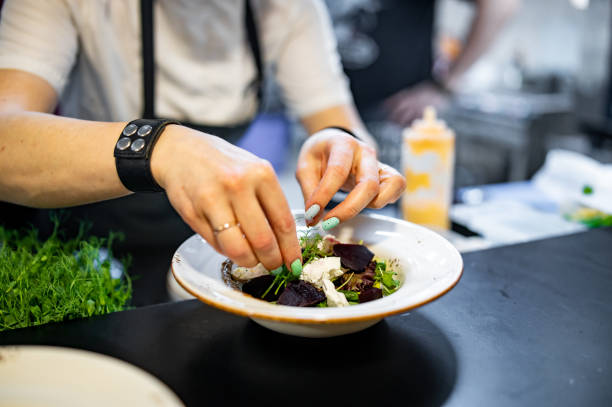 istock professional chef's hands cooking beetroot salad with feta cheese in a restaurant kitchen 1477105655