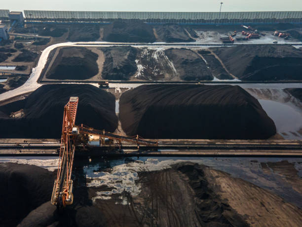 istock Machinery at the coal port is transporting coal 1477106790