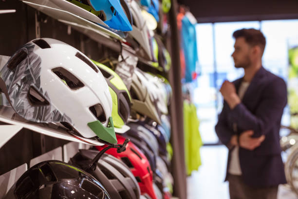 istock Male customer in bicycle shop 1477115472