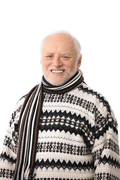 istock Portrait of happy senior man 147711636