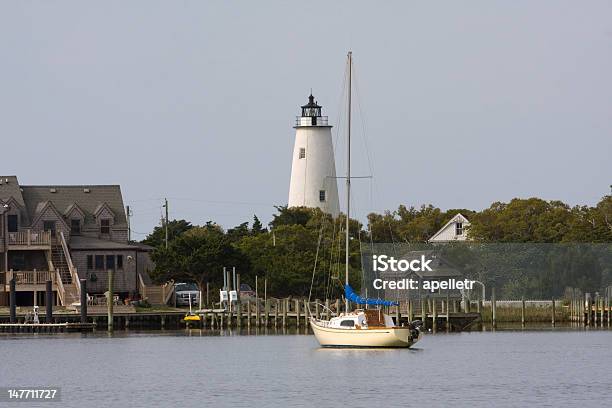 Ocracoke Island Harbor Stock Photo - Download Image Now - Outer Banks - North Carolina, Nautical Vessel, Cape Hatteras