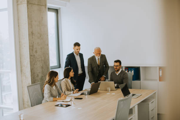 istock Businesspeople working in team in the office 1477127598