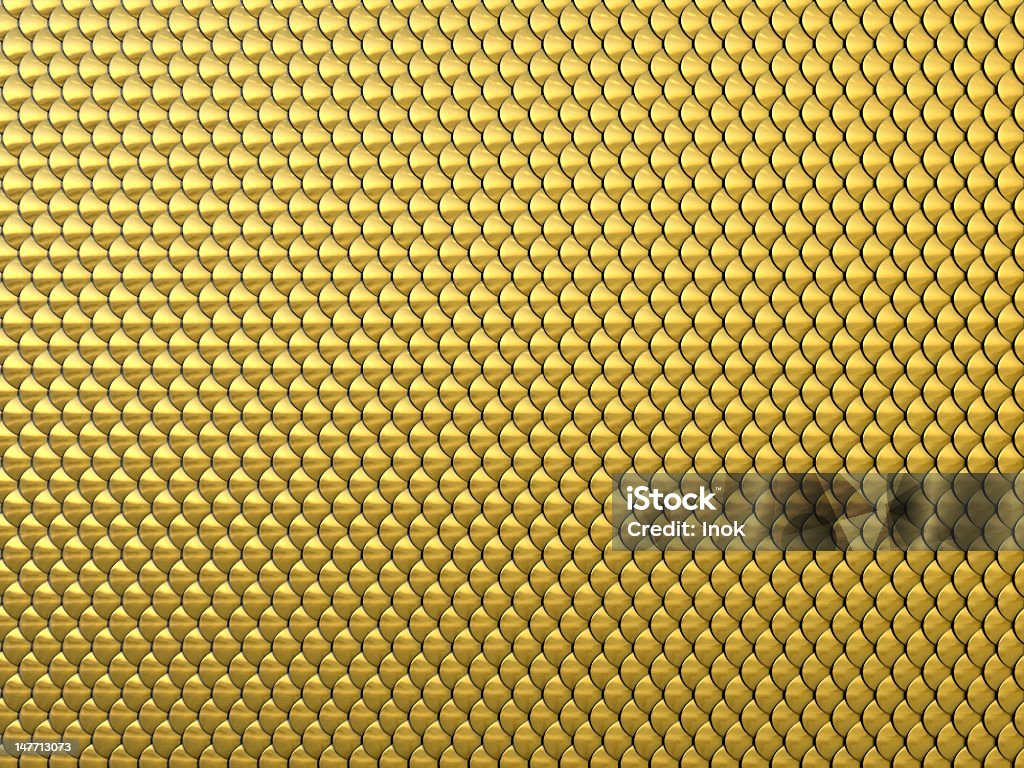 Metal animal skin Abstract gold 3d background Animal Scale Stock Photo