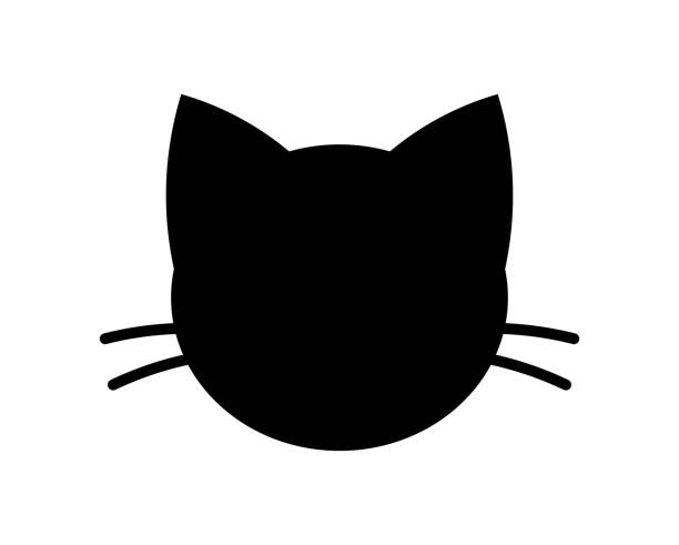 Cat head shape icon. Cat head shape icon. Vector illustration. ears white background stock illustrations