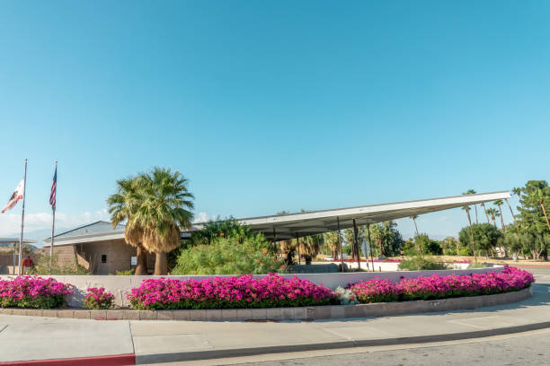 istock Palm Springs Visitors Information Center, Midcentury modern architecture, California 1477146345