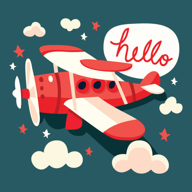 Hello Biplane 270+ Red Biplane Stock Illustrations, Royalty-Free Vector Graphics ...