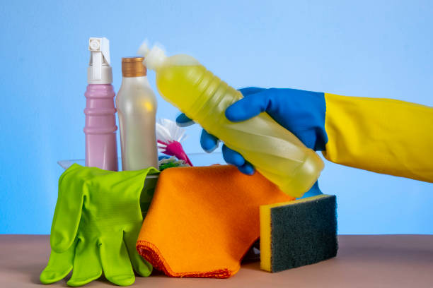 istock basket with cleaning products for home hygiene use 1477152333