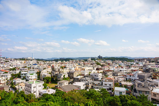 Okinawa city area on a sunny day