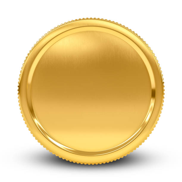 istock Gold coin isolated on white background. 3d illustration 1477156545