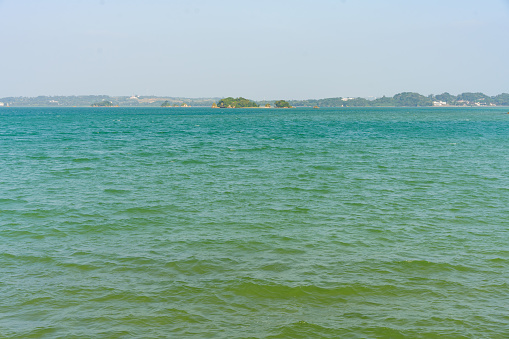 Calm emerald green sea in Okinawa