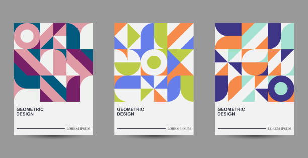 Set of colors minimalism geometric design banners template backgrounds for cover posters flyers invitation Set of colors minimalism geometric design banners template backgrounds for cover posters flyers invitation color block stock illustrations