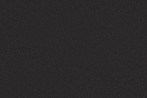 istock Black synthetic fabric texture, closeup detail individual threads visible 1477166297