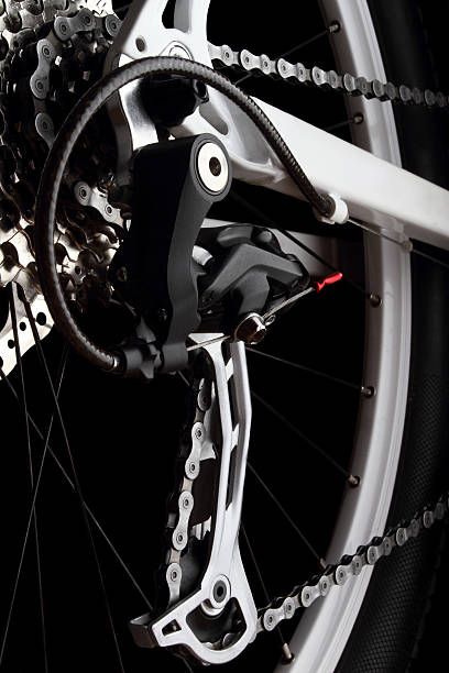 istock Bicycle gears and rear derailleur 147717015