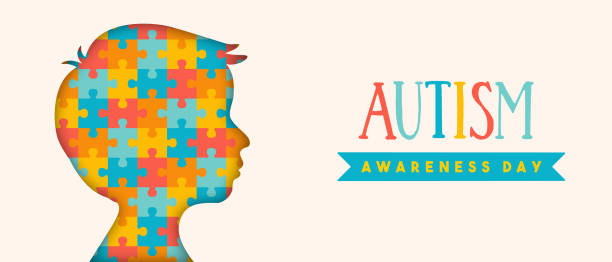 istock Autism awareness day paper cut puzzle kid banner 1477186054