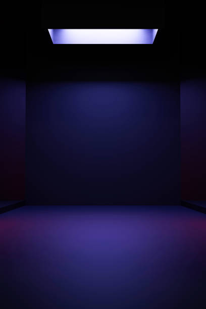 istock empty abstract industrial concrete interior. concrete floor and dark room. 3d illustration 1477191715