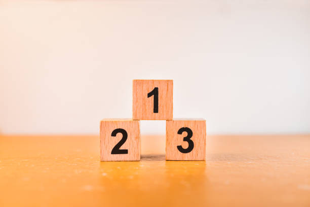 istock Wooden block number 1477193414