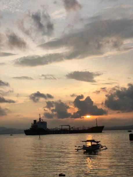 istock View at sea at sunset with ships and boats visible 1477194397