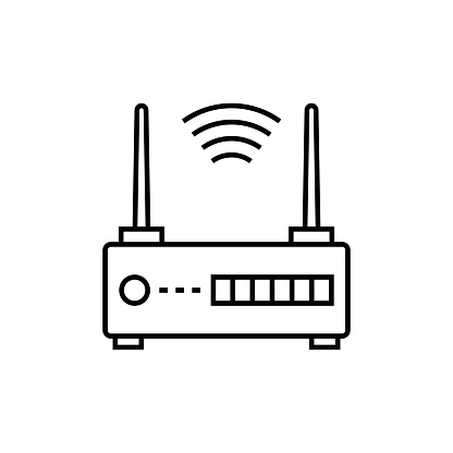 Wireless Wifi Line Icon