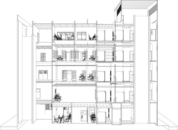 istock 3D illustration of building project 1477198430